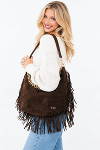 Loretta Suede Bag | Chocolate | Arrival 9/30