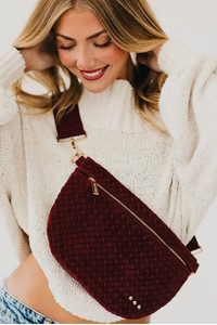 Westlyn Suede Bag | Burgundy | Arrival 9/30