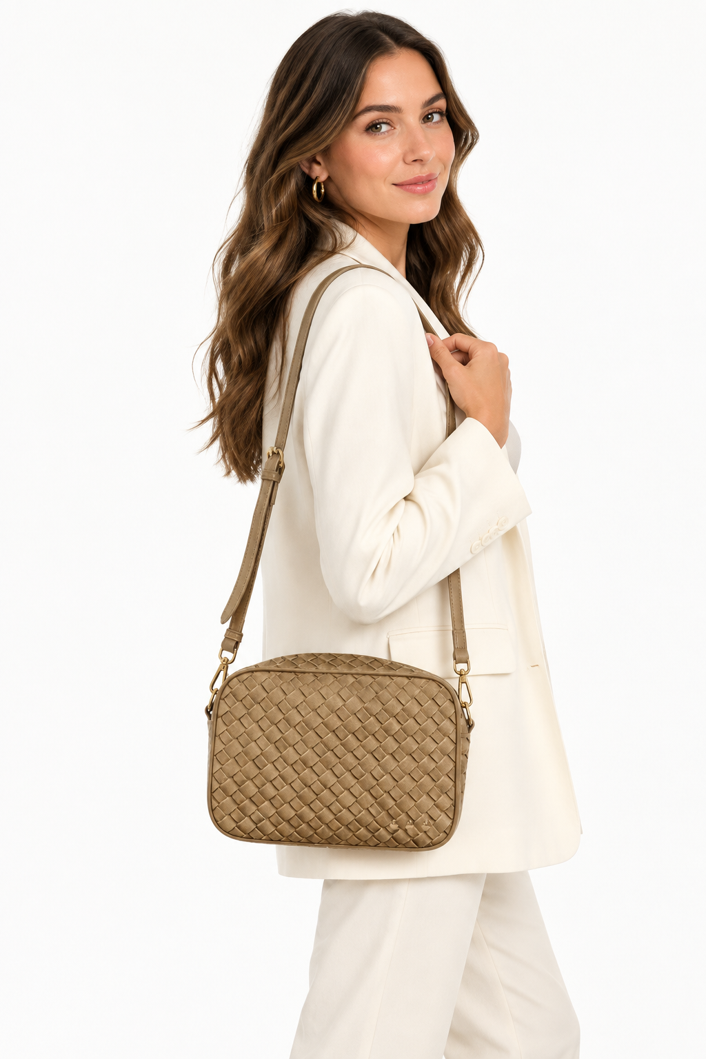 Willow Suede Bag | Taupe | Arrival 9/30
