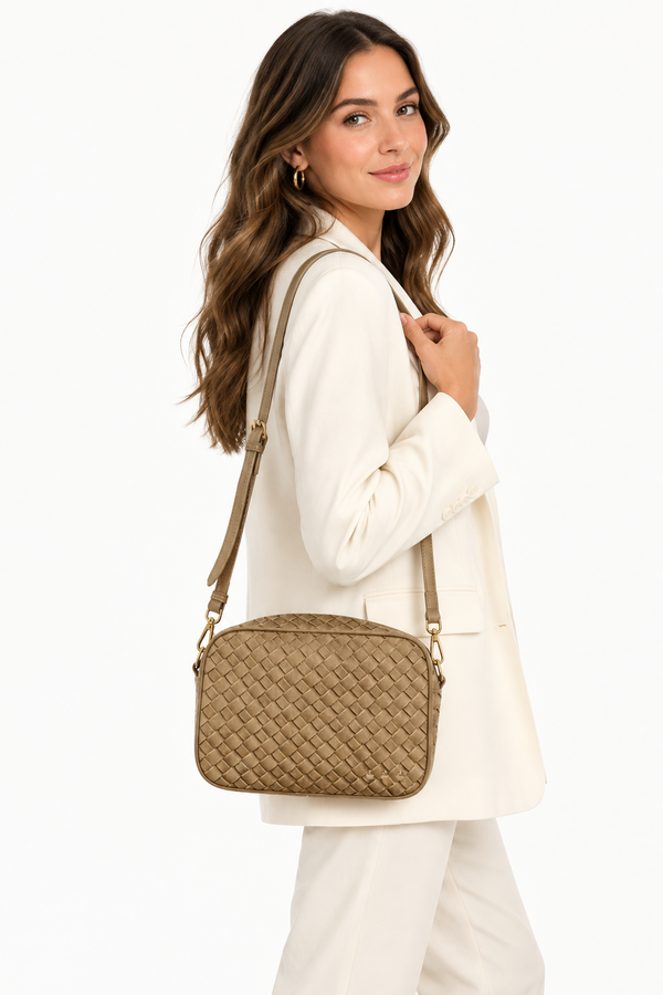 Willow Suede Bag | Taupe