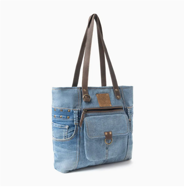 Ashley Denim Tote Bag | Arrival 9/30