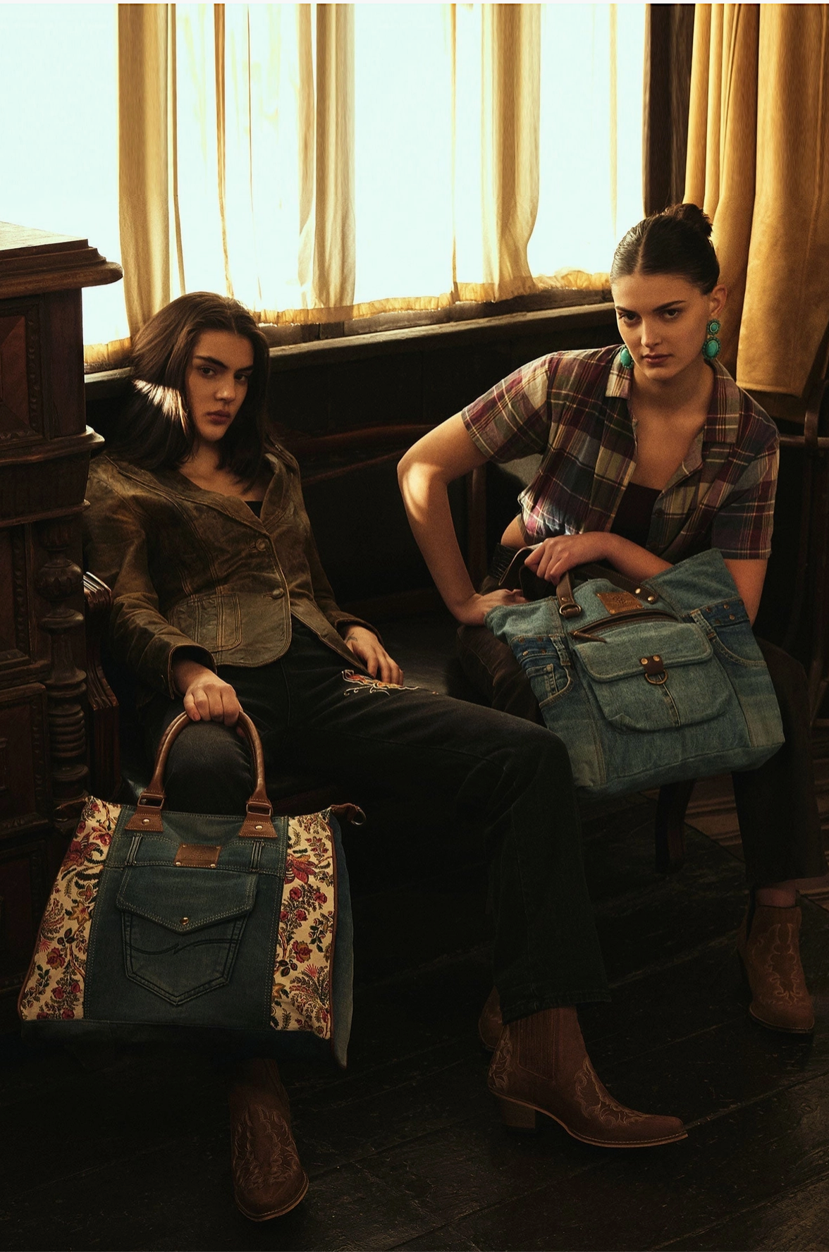 Ashley Denim Tote Bag | Arrival 9/30