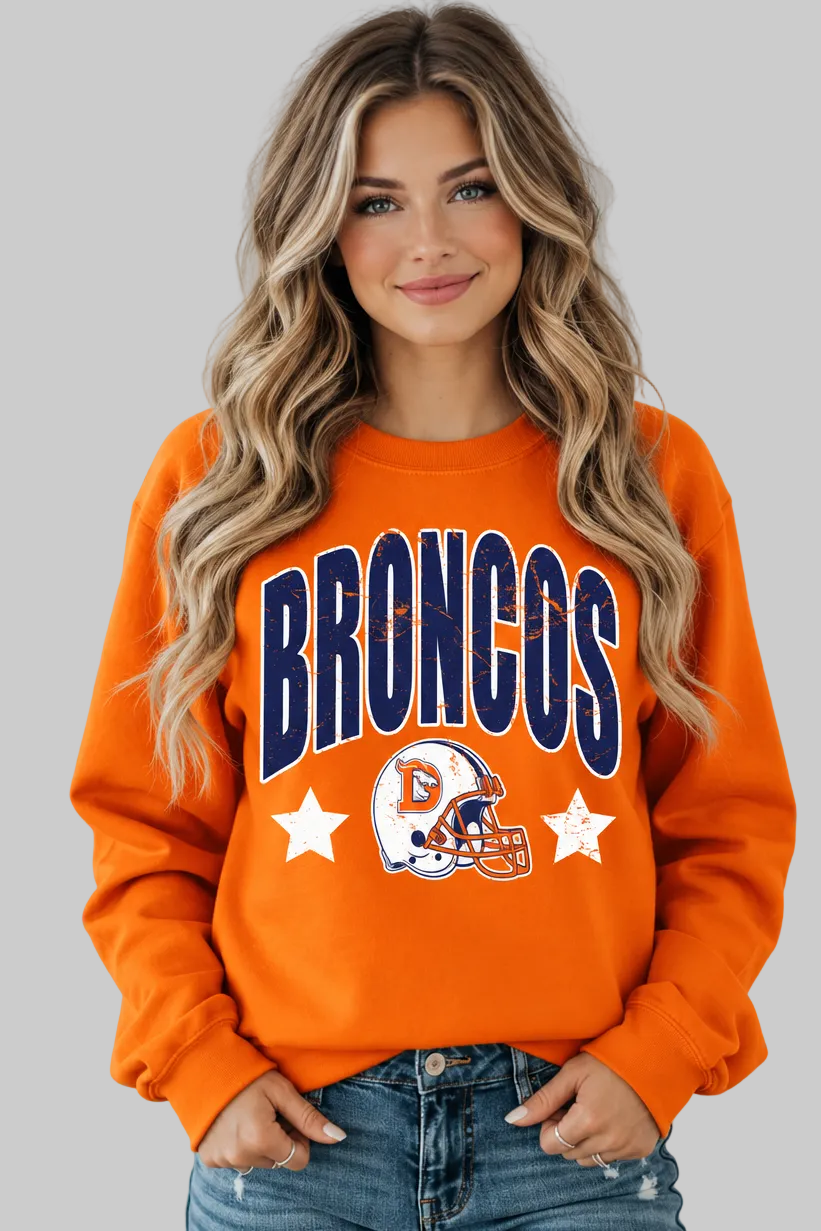 Bronco Orange Sweatshirt