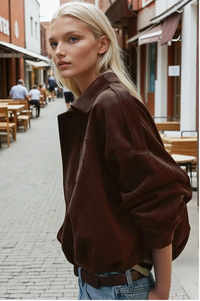 Nightshift Suede Jacket |Brown |  Arrival 10/9