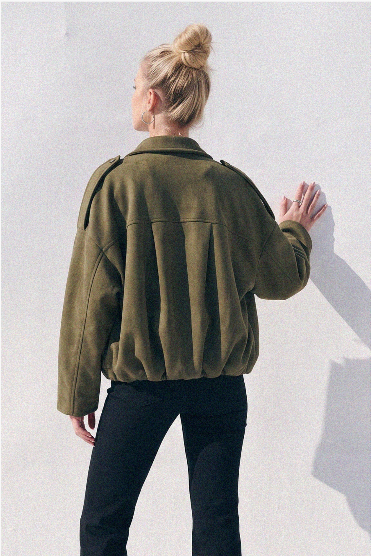 Night Shift Suede Jacket | Olive | Arrival  10/9