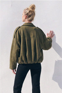 Night Shift Suede Jacket | Olive | Arrival  10/9