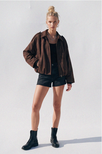 Nightshift Suede Jacket |Brown |  Arrival 10/9