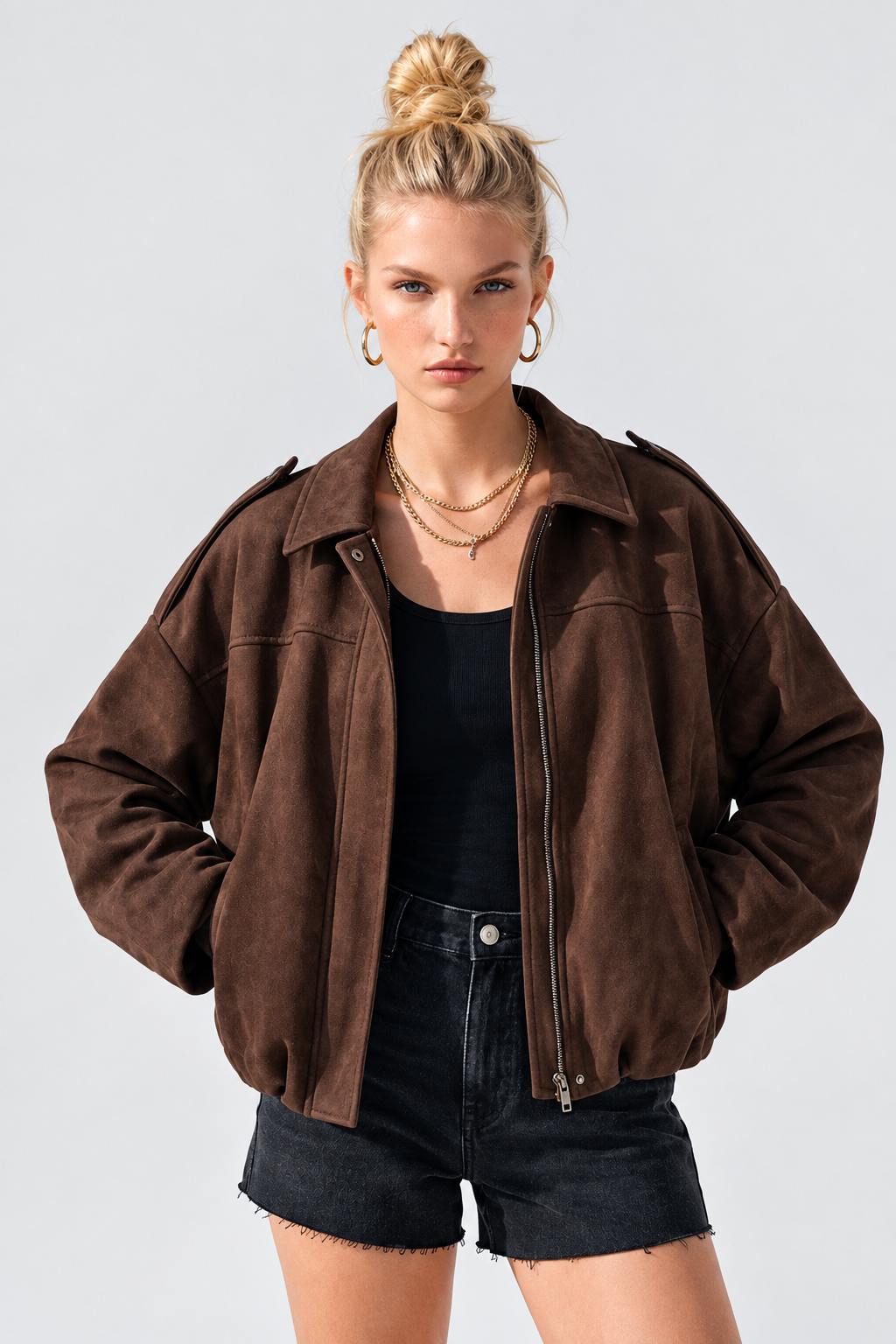 Nightshift Suede Jacket |Brown |  Arrival 10/9