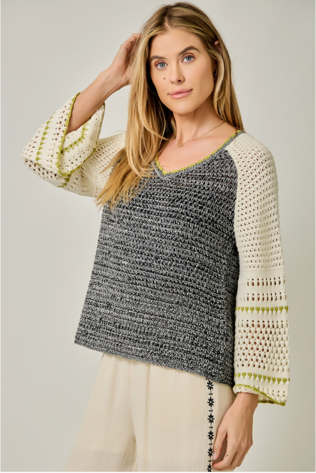 Aubrey Crochet Sweater