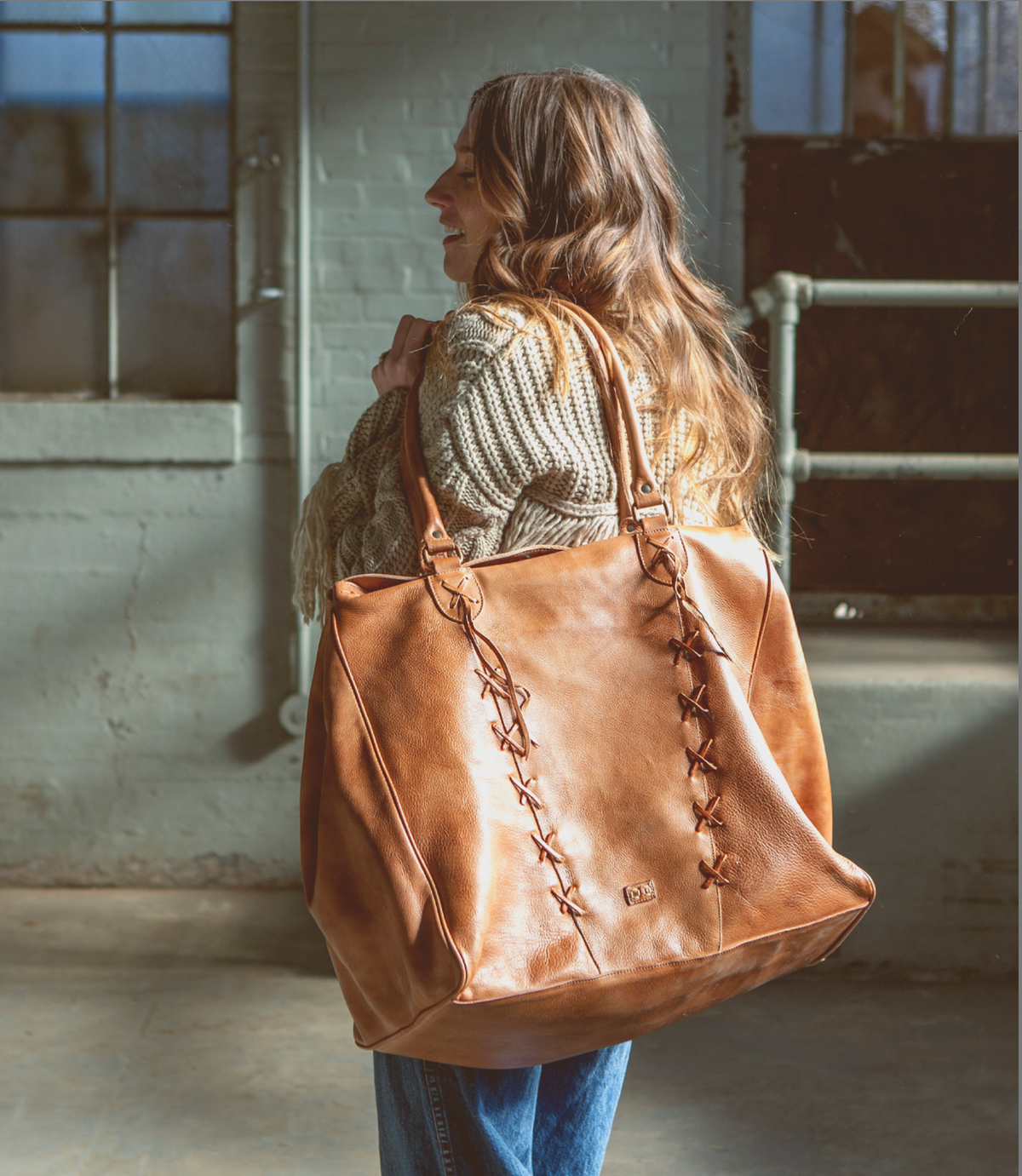 BedStu Rebekah Tote - Tan Rustic