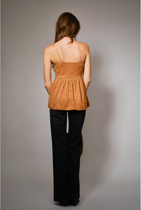 Sissy Lace Faux Suede Top | Arrival 12/19