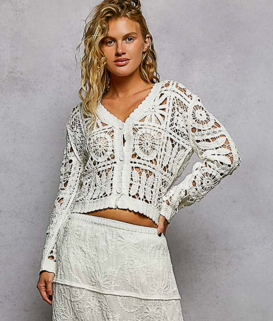 Dakota Crochet Cardigan