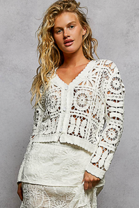 Dakota Crochet Cardigan