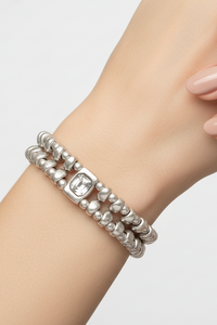 Double Down Pewter Bracelet