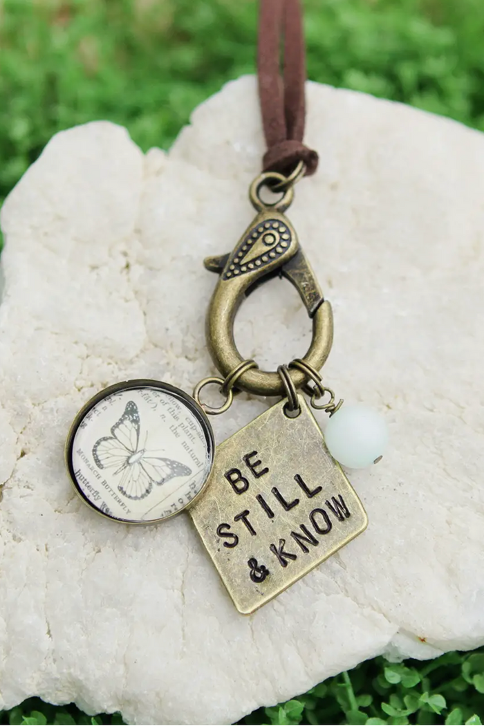 Be Still & Know Hand Stamped Necklace