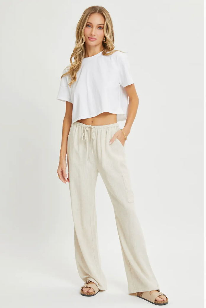 Becca Linen Button Down Top