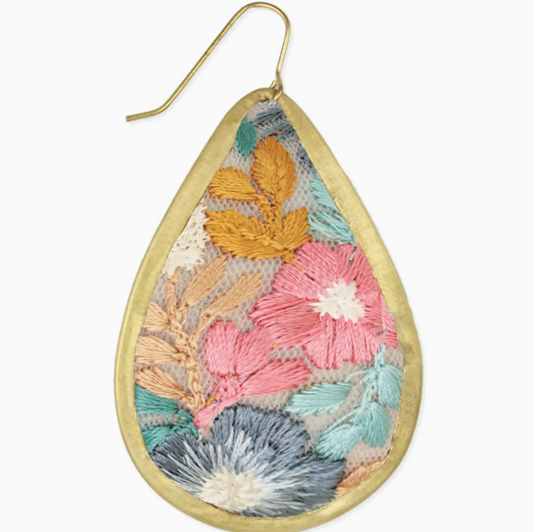 Bloom Embroidered Earrings