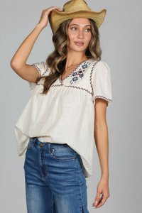 Quincy Embroidered Top | Arrival 5/19
