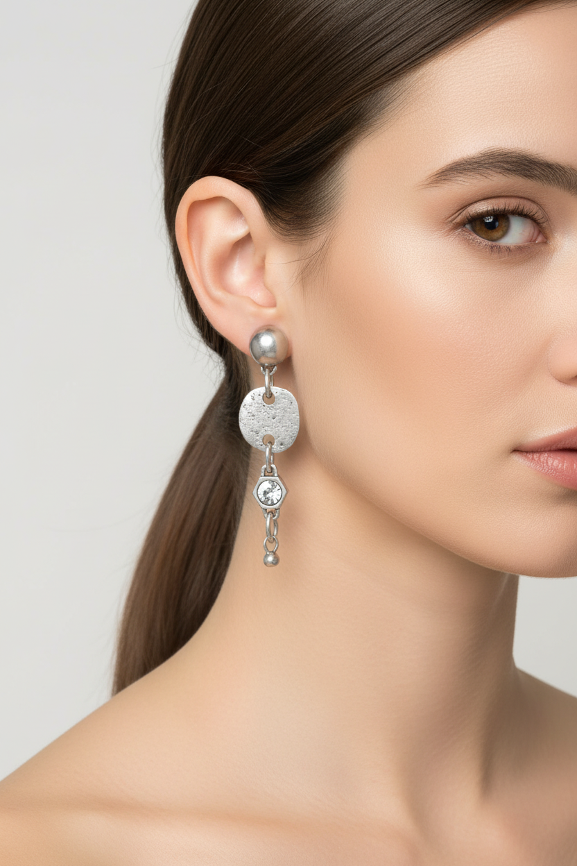 Esperanza Pewter Earrings | Arrival 7/24