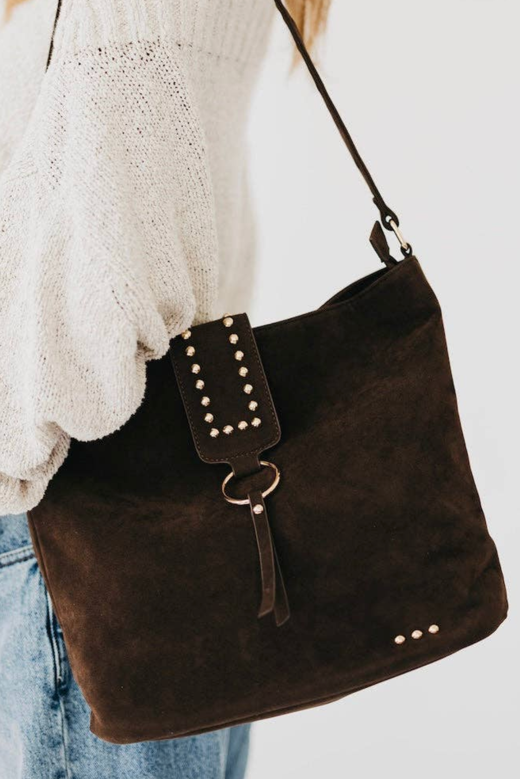 Rosemary Suede Bag | Chocolate