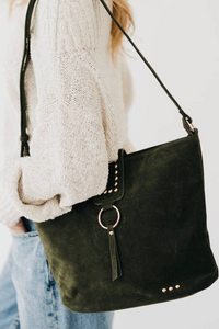 Rosemary Suede Bag | Olive