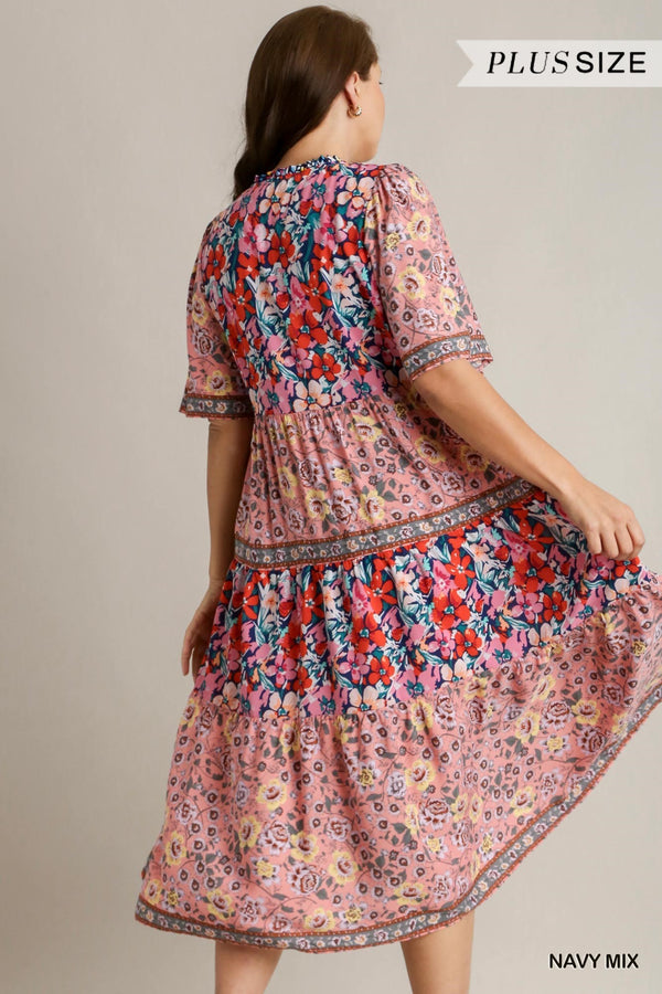 Rosa Print Dress | Arrival 3/29 - Cinderella Ranch Boutique
