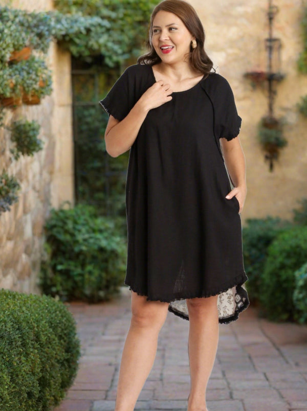 Eliana Dress - Black | Arrival 4/12 - Cinderella Ranch Boutique