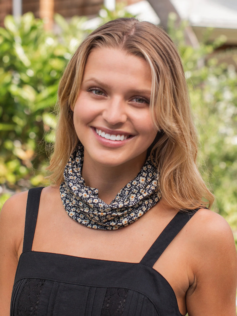 Natural Life Full Bandeau Headband - Black Floral | Arrival 8/10 - Cinderella Ranch Boutique