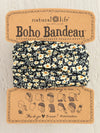 Natural Life Full Bandeau Headband - Black Floral | Arrival 8/10 - Cinderella Ranch Boutique