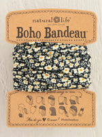 Natural Life Full Bandeau Headband - Black Floral | Arrival 8/10 - Cinderella Ranch Boutique