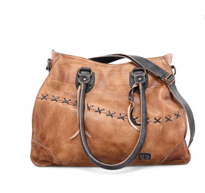 BedStu Bruna Bag - Tan/Black Rustic - Cinderella Ranch Boutique