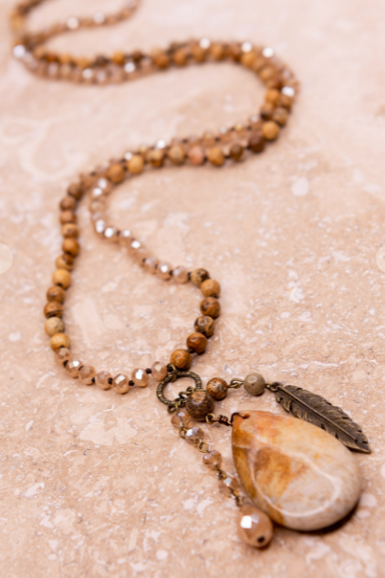 Long beaded 2025 necklace boutique