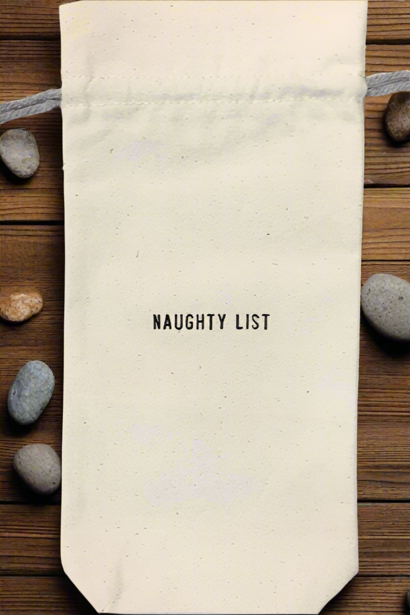 Wine Bag | Naughty List - Cinderella Ranch Boutique