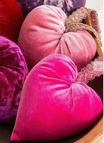 Handmade Velvet Heart - Pink | Hot Pink - Cinderella Ranch Boutique