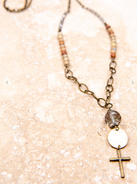 Rosemary Cross Necklace - Cinderella Ranch Boutique