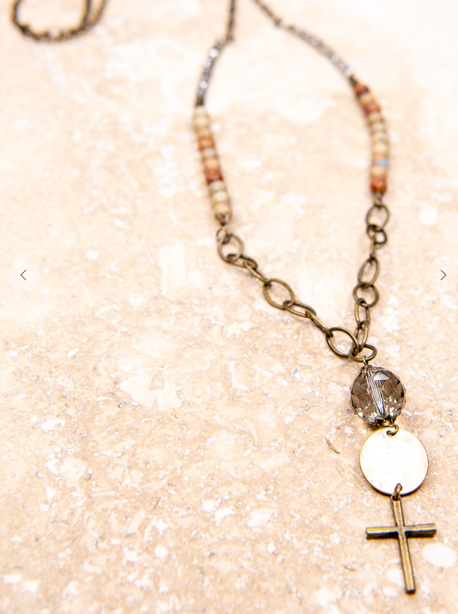 Rosemary Cross Necklace