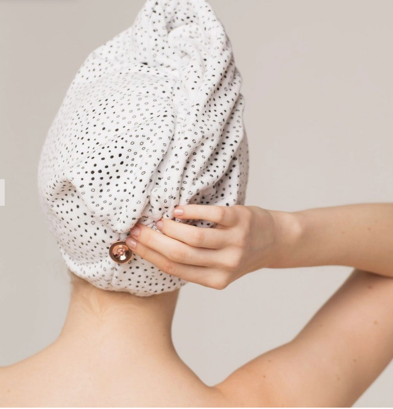 Microfiber Dot Hair Towel - Cinderella Ranch Boutique