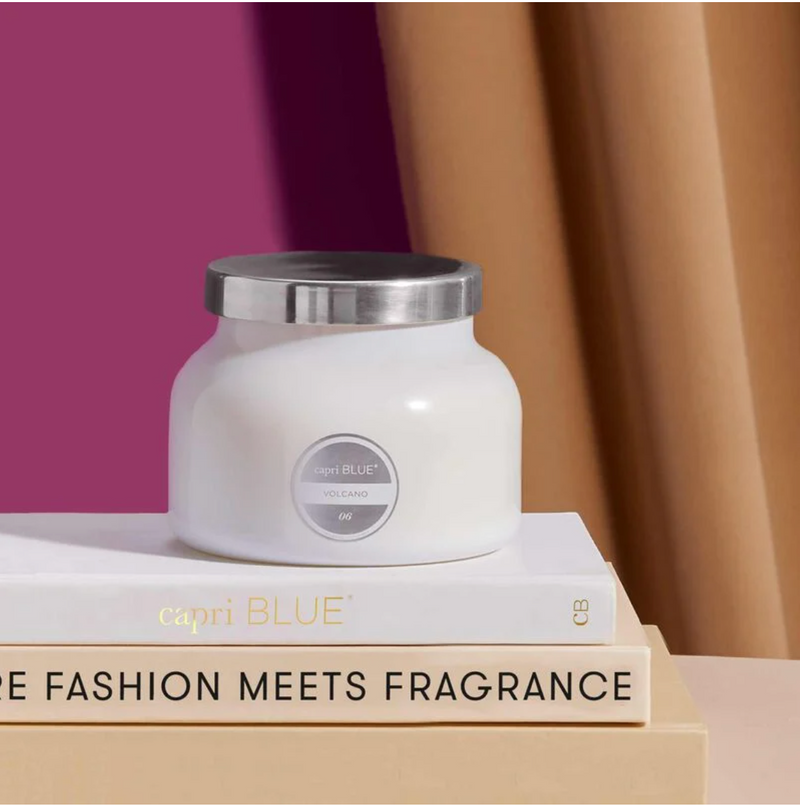 Volcano Signature White Candle - Cinderella Ranch Boutique