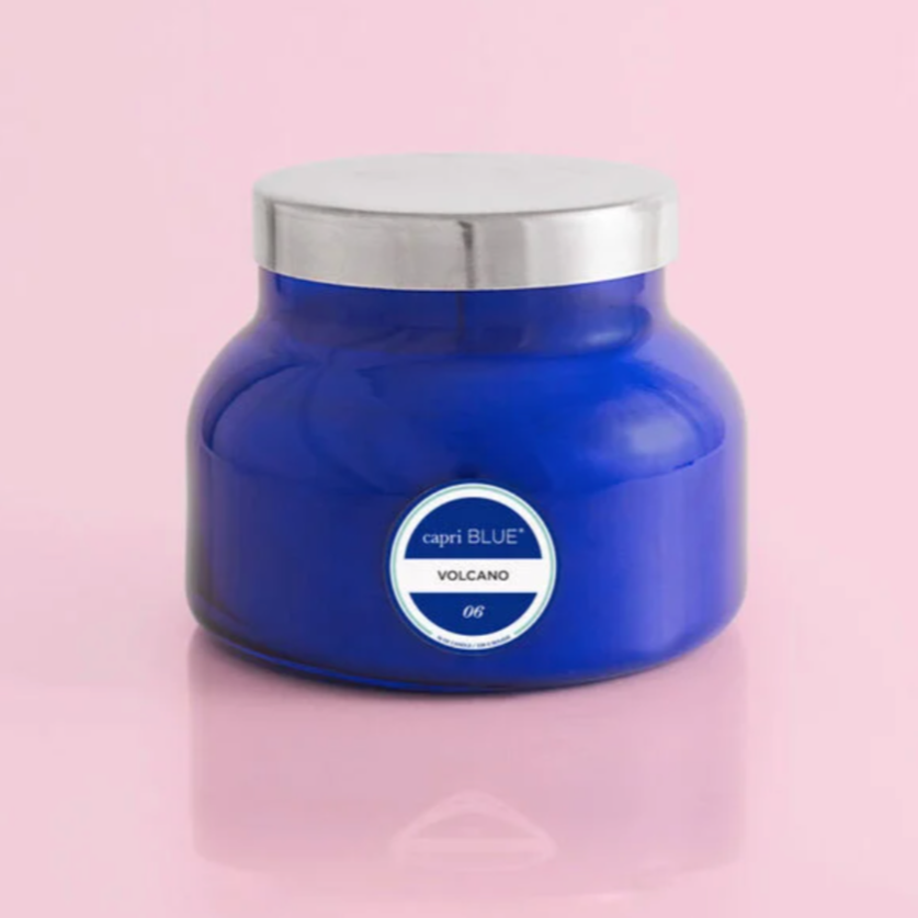 Volcano Signature Blue Candle - Cinderella Ranch Boutique
