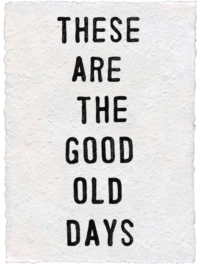 Handmade Paper Print | Good Old Days - Cinderella Ranch Boutique