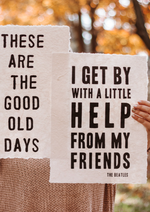 Handmade Paper Print | Help From My Friends - Cinderella Ranch Boutique