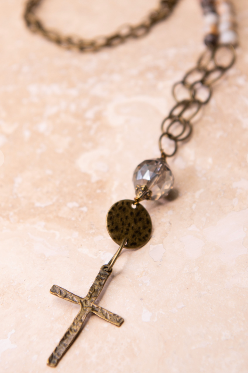 Rosemary Cross Necklace - Cinderella Ranch Boutique