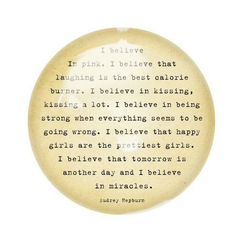 Paperweight | I Believe In Pink - Cinderella Ranch Boutique