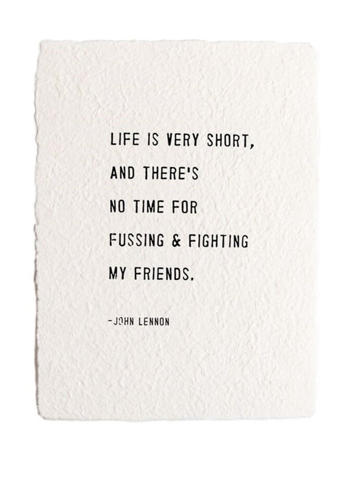Handmade Paper Print | John Lennon - Cinderella Ranch Boutique