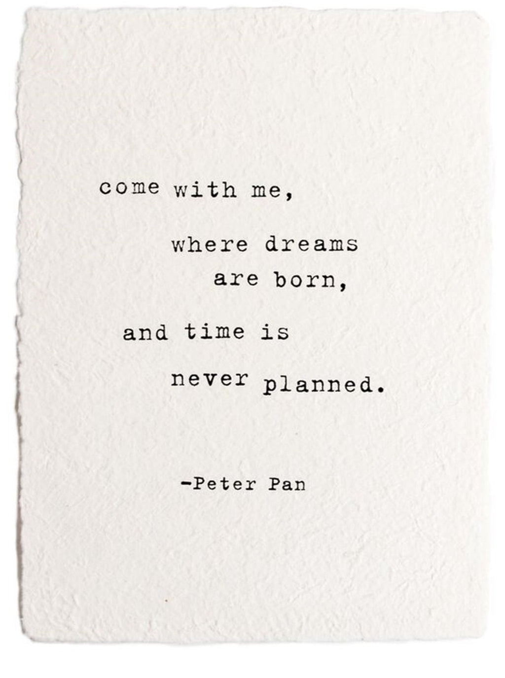 Handmade Paper Print | Peter Pan - Cinderella Ranch Boutique